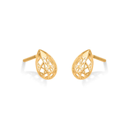 Spark Mesh Gold Pendant Set for Women