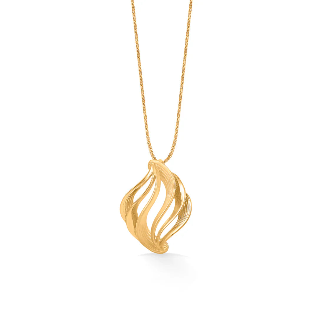 Ever Glow Gold Pendant Set for Women