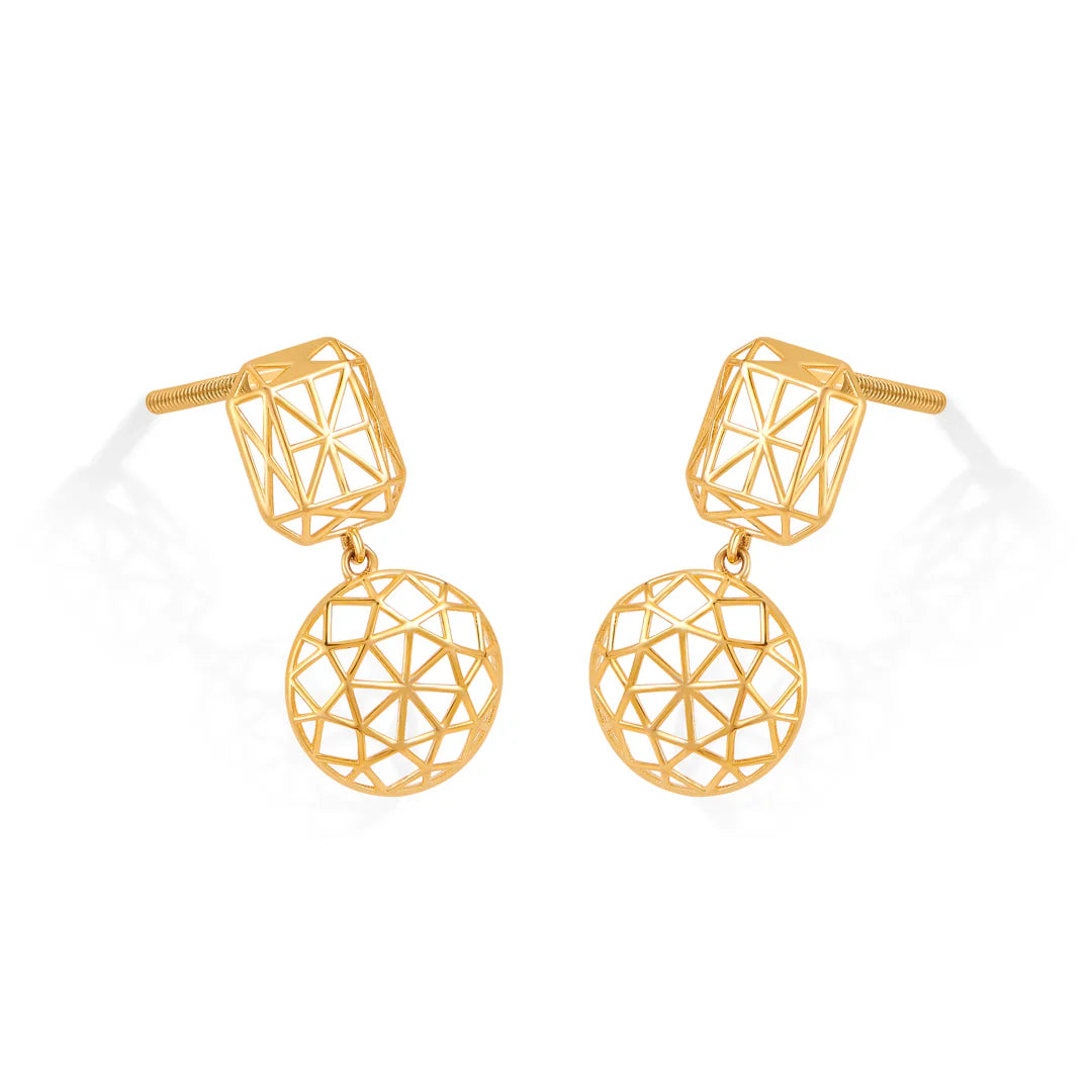 Luminous Halo Gold Pendant Set for Women