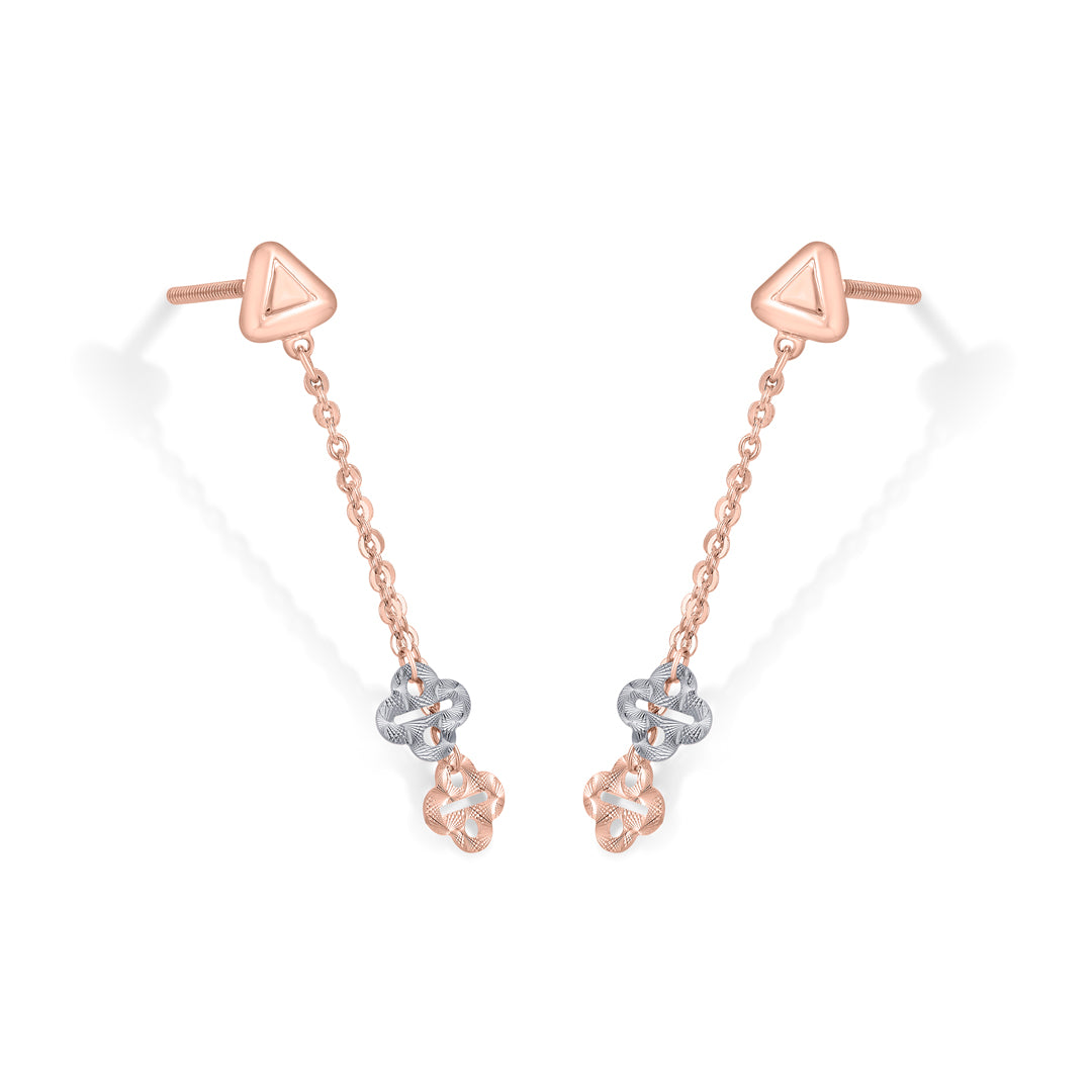 Rosé Chain Gold Drops & Danglers Earrings for Women