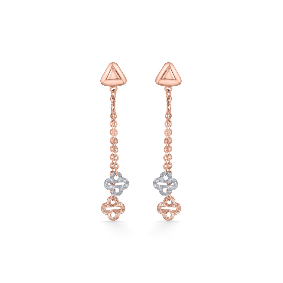 Rosé Chain Gold Drops & Danglers Earrings for Women