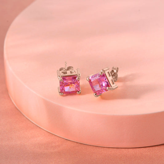 Rosé Shine Gold Stud Earrings for Women