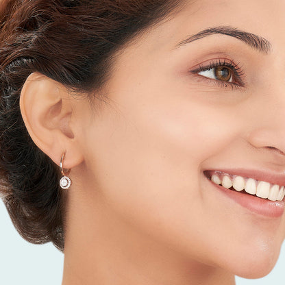 Solar Drop Diamond & Gold Hoops & Huggies Earrings for Women