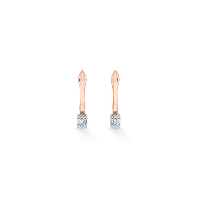 Spark Point Diamond & Gold Hoops & Huggies Earrings for Women