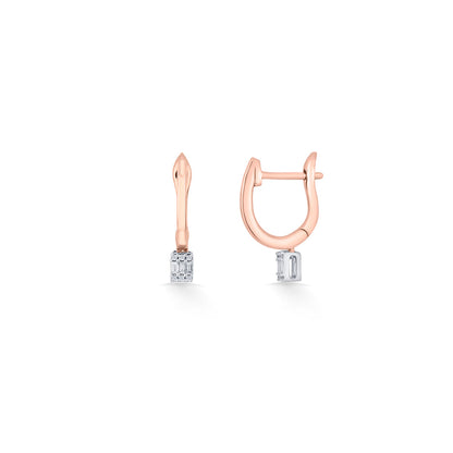 Spark Point Diamond & Gold Hoops & Huggies Earrings for Women