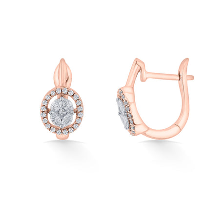 Orbelle Muse Diamond & Gold Hoops & Huggies Earrings for Women