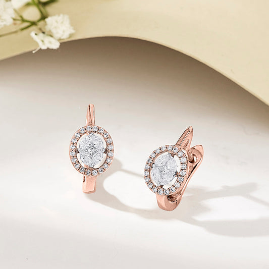 Orbelle Muse Diamond & Gold Hoops & Huggies Earrings for Women