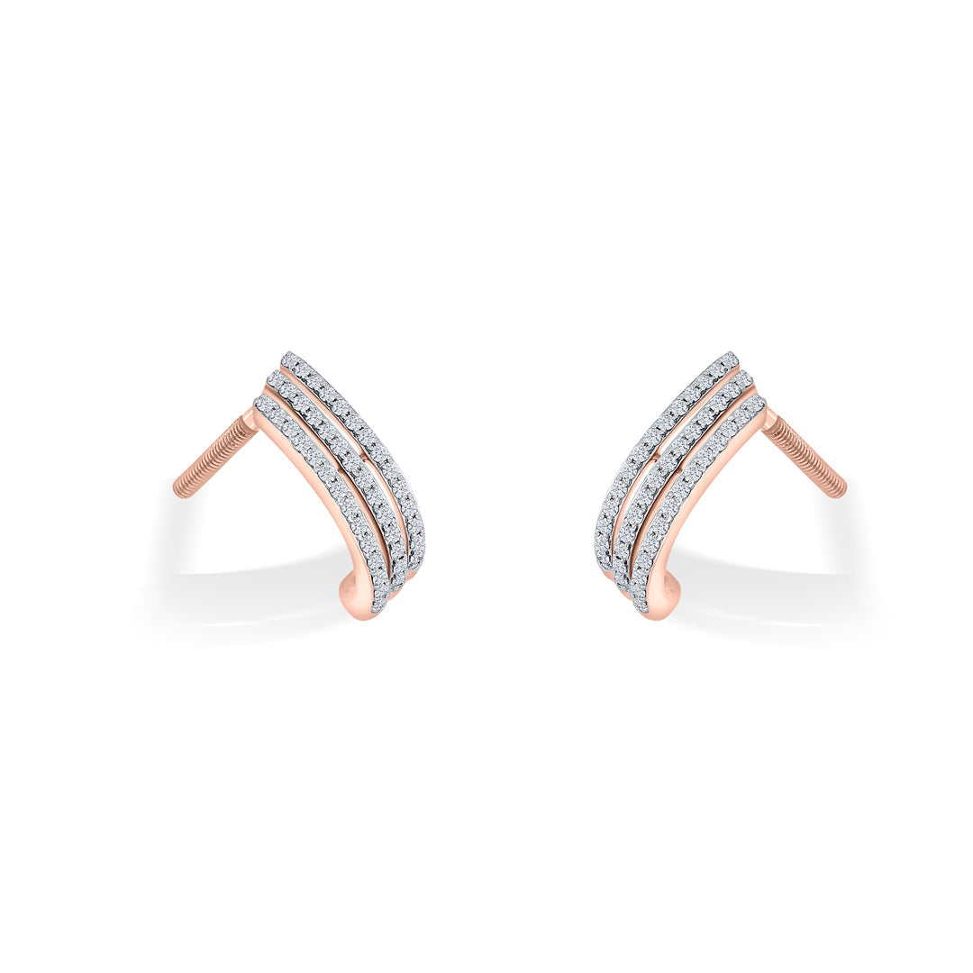 Spark Threads Diamond & Gold Hoops & Huggies Earrings for Women