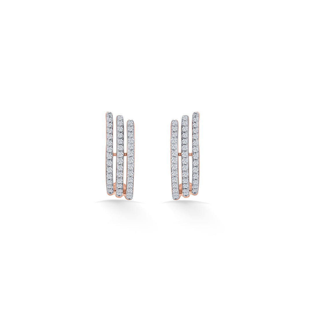 Spark Threads Diamond & Gold Hoops & Huggies Earrings for Women