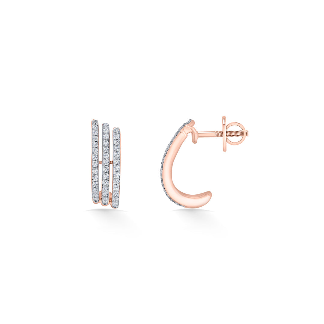Spark Threads Diamond & Gold Hoops & Huggies Earrings for Women