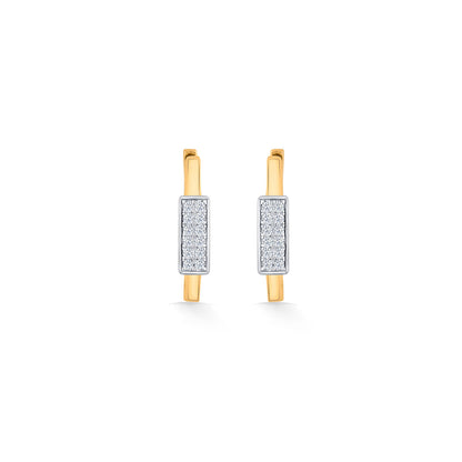 Urban Axis Diamond & Gold Hoops & Huggies Earrings for Women