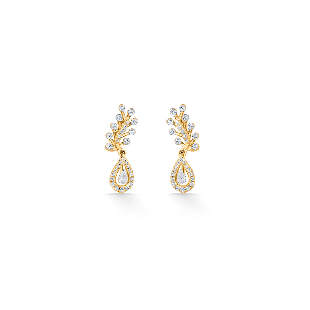 Luxe Drop Diamond & Gold Drops & Danglers Earrings for Women