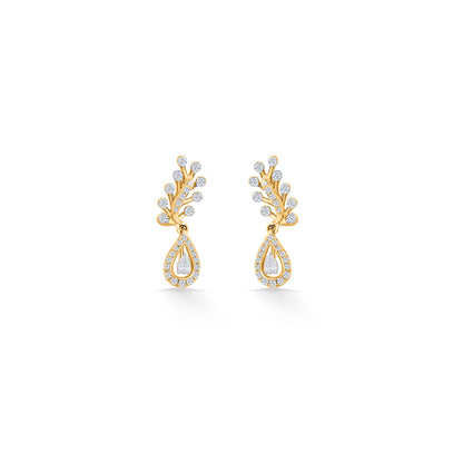 Luxe Drop Diamond & Gold Drops & Danglers Earrings for Women