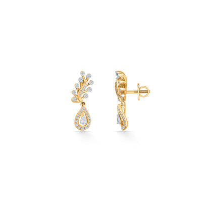 Luxe Drop Diamond & Gold Drops & Danglers Earrings for Women