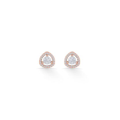 Cosmic Gleam Diamond & Gold Stud Earrings for Women