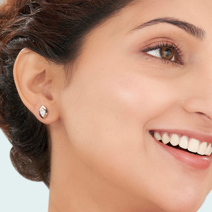 Golden Visionary Diamond & Gold Stud Earrings for Women