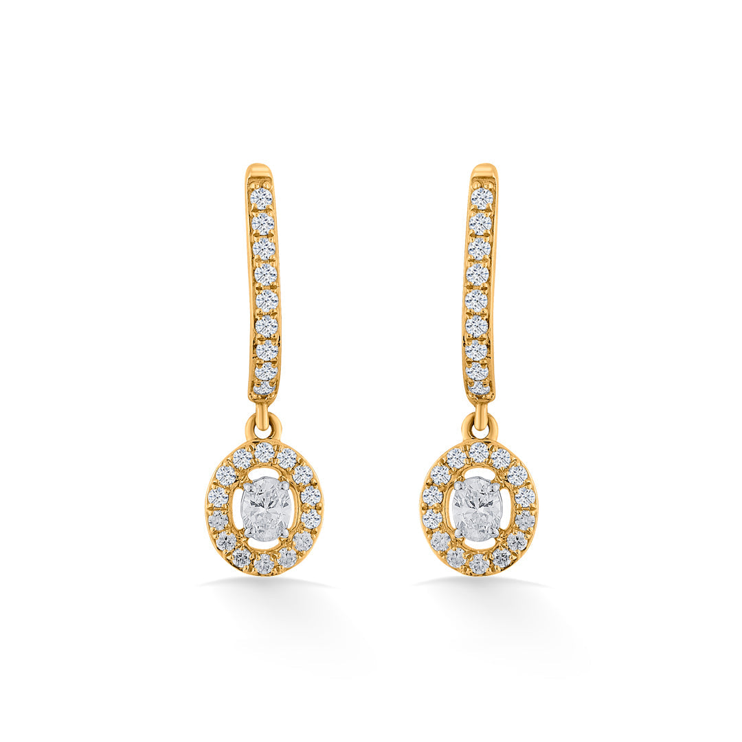 Stellar Loop Diamond & Gold Hoops & Huggies Earrings for Women