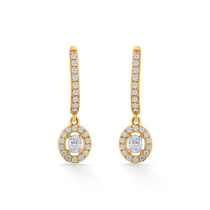 Stellar Loop Diamond & Gold Hoops & Huggies Earrings for Women