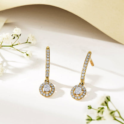 Stellar Loop Diamond & Gold Hoops & Huggies Earrings for Women