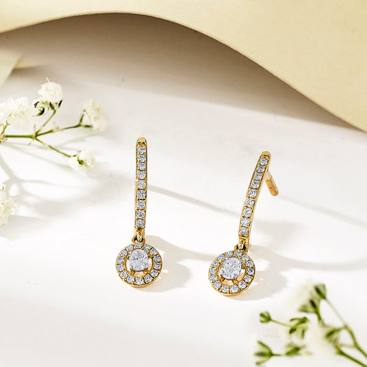 Stellar Loop Diamond & Gold Hoops & Huggies Earrings for Women
