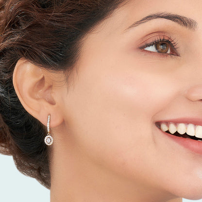 Stellar Loop Diamond & Gold Hoops & Huggies Earrings for Women