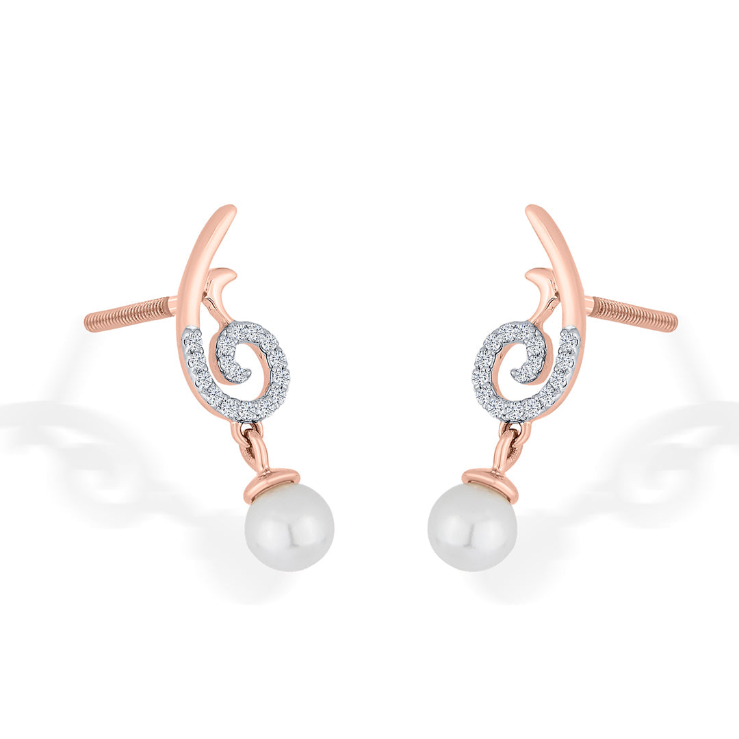 Iris Glow Diamond & Gold Drops & Danglers Earrings for Women
