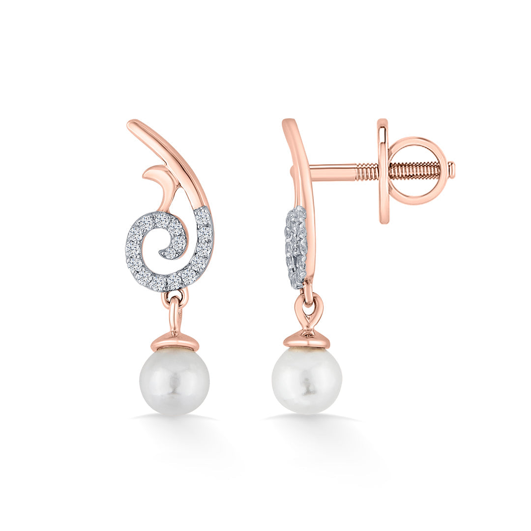 Iris Glow Diamond & Gold Drops & Danglers Earrings for Women