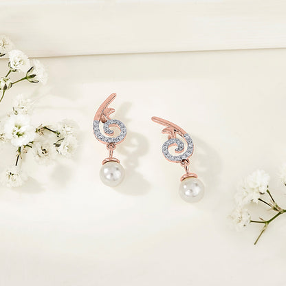 Iris Glow Diamond & Gold Drops & Danglers Earrings for Women
