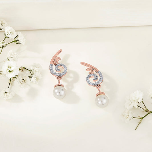 Iris Glow Diamond & Gold Drops & Danglers Earrings for Women