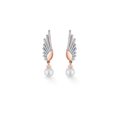 Pearl Brilliance Diamond & Gold Drops & Danglers Earrings for Women