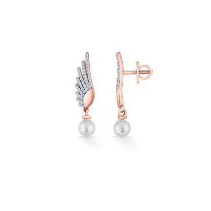 Pearl Brilliance Diamond & Gold Drops & Danglers Earrings for Women