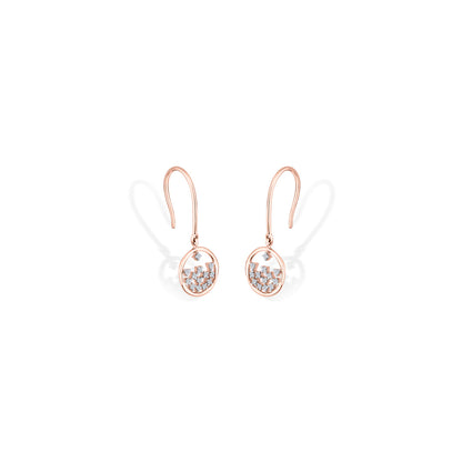 Infinite Links Diamond & Gold Drops & Danglers Earrings for Women