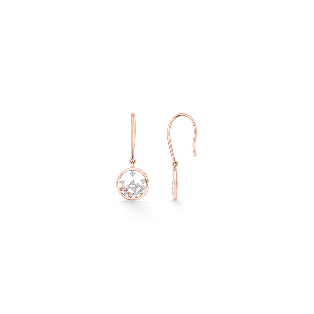 Infinite Links Diamond & Gold Drops & Danglers Earrings for Women