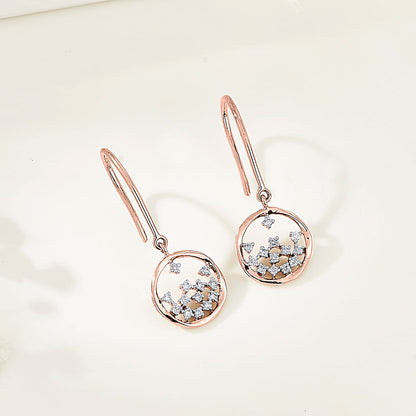 Infinite Links Diamond & Gold Drops & Danglers Earrings for Women