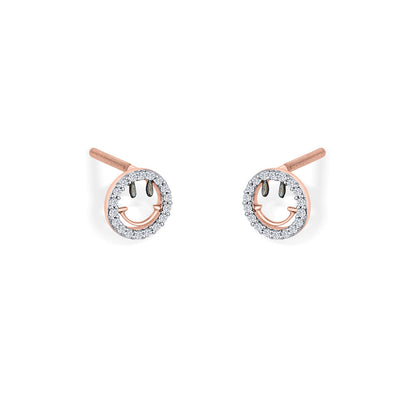Joy Gleam Diamond & Gold Stud Earrings for Women