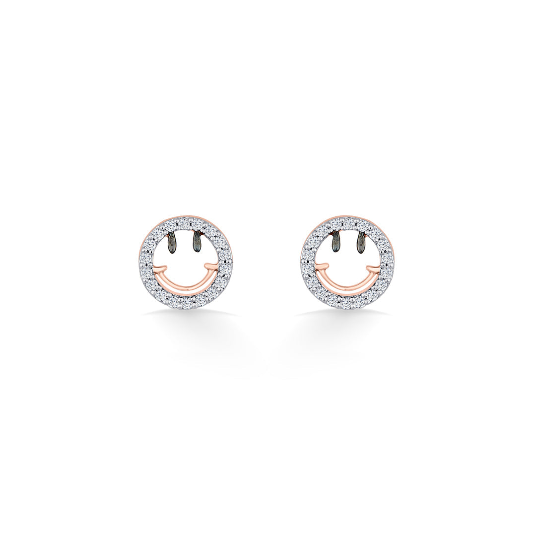 Joy Gleam Diamond & Gold Stud Earrings for Women