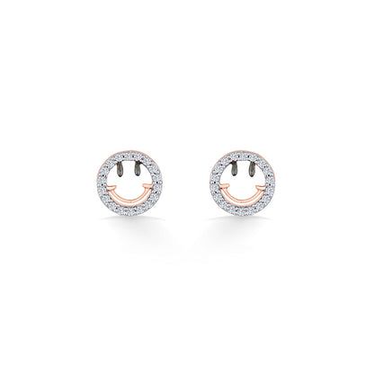 Joy Gleam Diamond & Gold Stud Earrings for Women