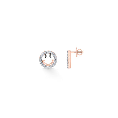 Joy Gleam Diamond & Gold Stud Earrings for Women