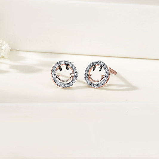 Joy Gleam Diamond & Gold Stud Earrings for Women