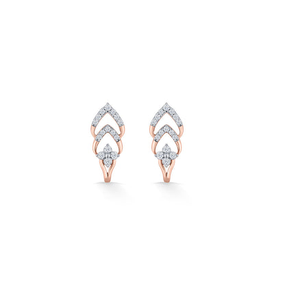 Ornate Gleam Diamond & Gold Hoops & Huggies Earrings for Women