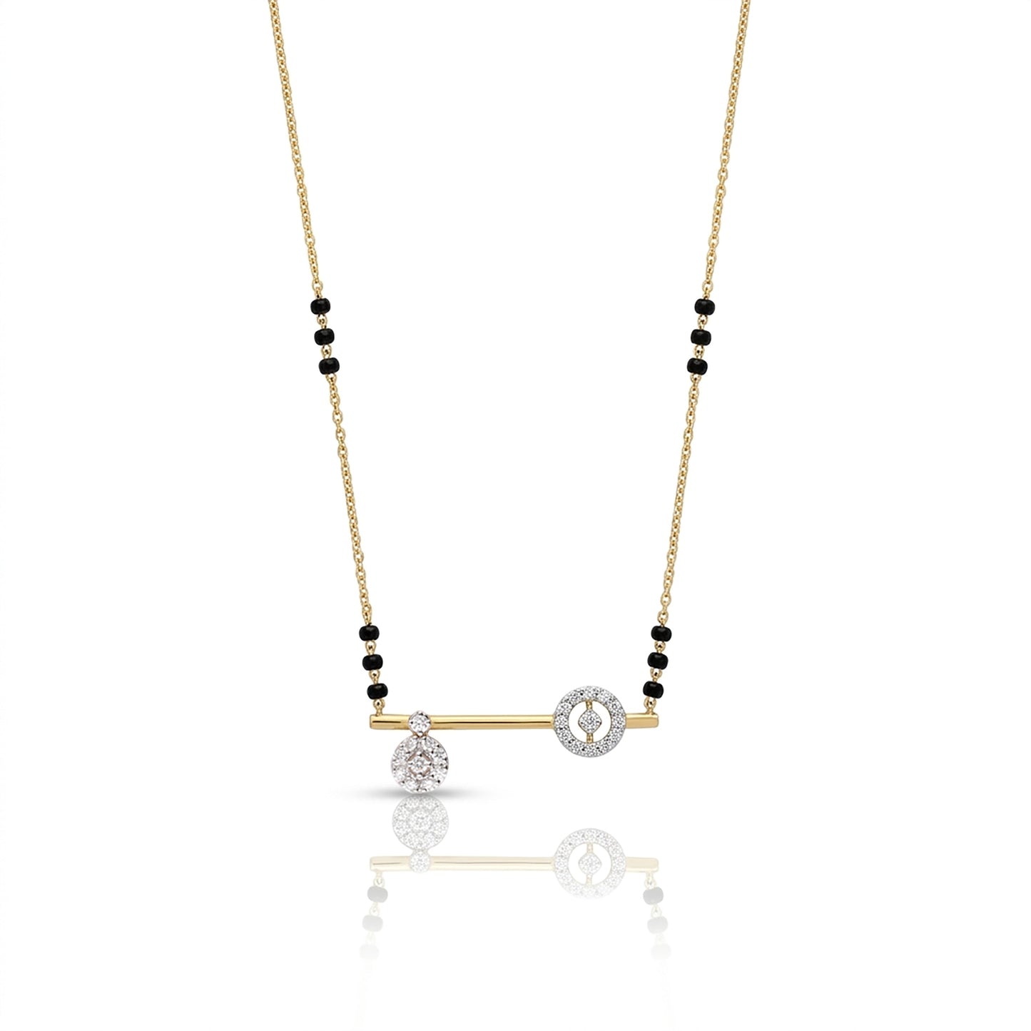 Key to the Heart 9kt Diamond Mangalsutra