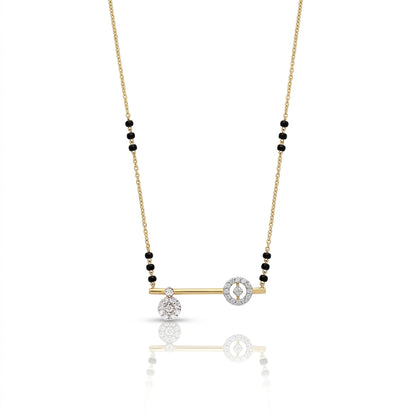 Key to the Heart 9kt Diamond Mangalsutra