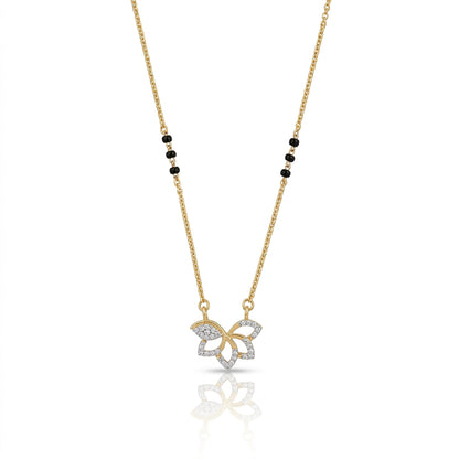 Royal & Pure 9kt Diamond Mangalsutra Pendant