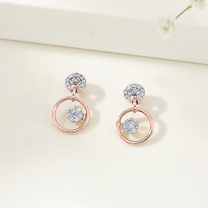Orbit Shine Diamond & Gold Drops & Danglers Earrings for Women