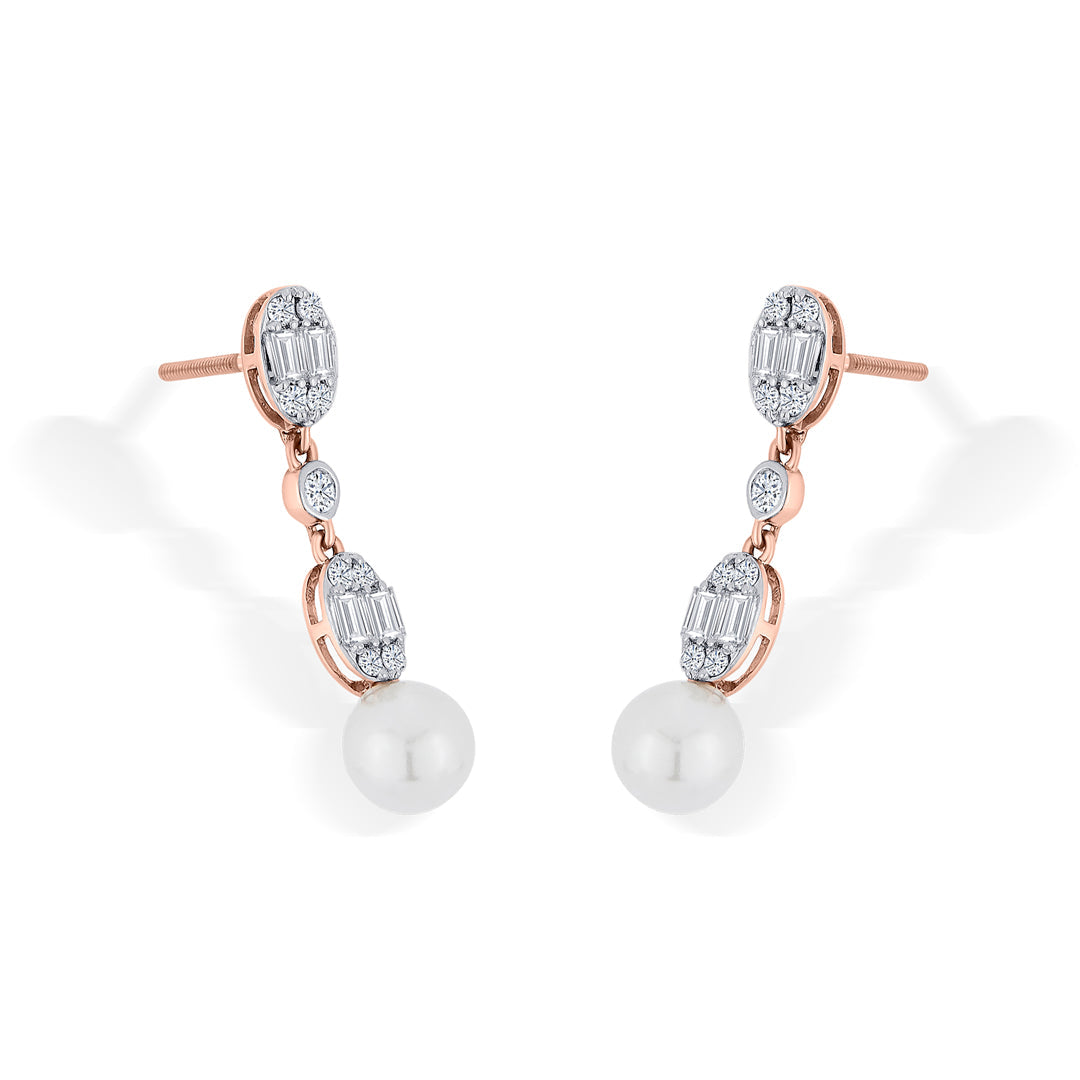 Seraph Gleam Diamond & Gold Drops & Danglers Earrings for Women