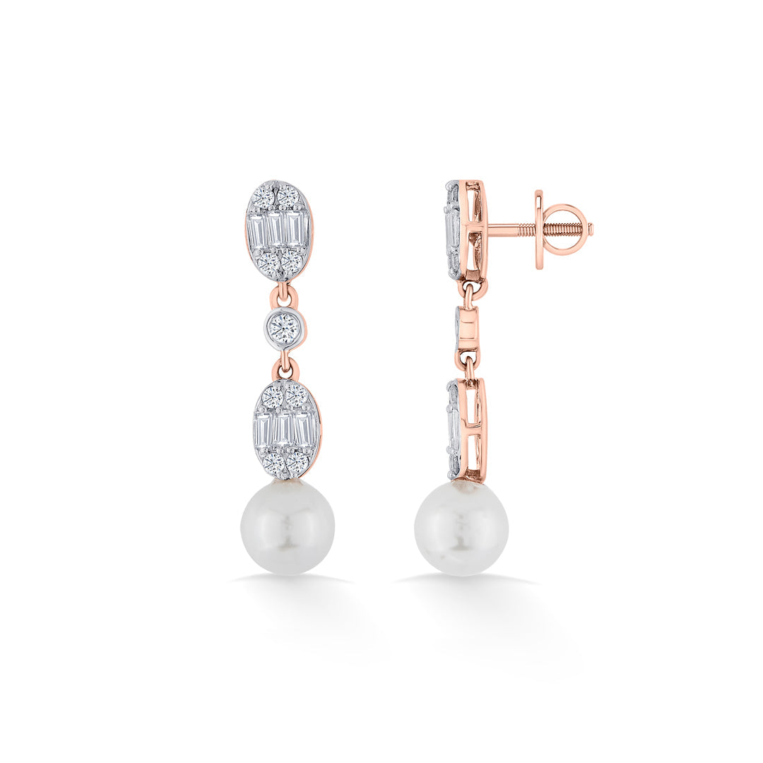 Seraph Gleam Diamond & Gold Drops & Danglers Earrings for Women