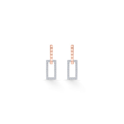 Stellar Frame Diamond & Gold Hoops & Huggies Earrings for Women